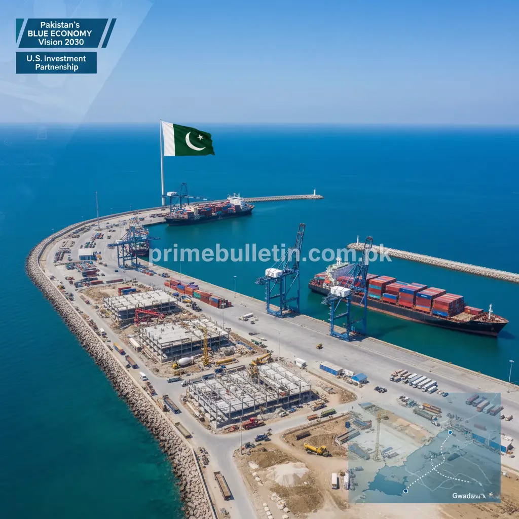 Pasni Deep-Sea Port Pakistan 2025 — new maritime project under Blue Economy Vision 2030 with U.S. investment and trade development in Balochistan