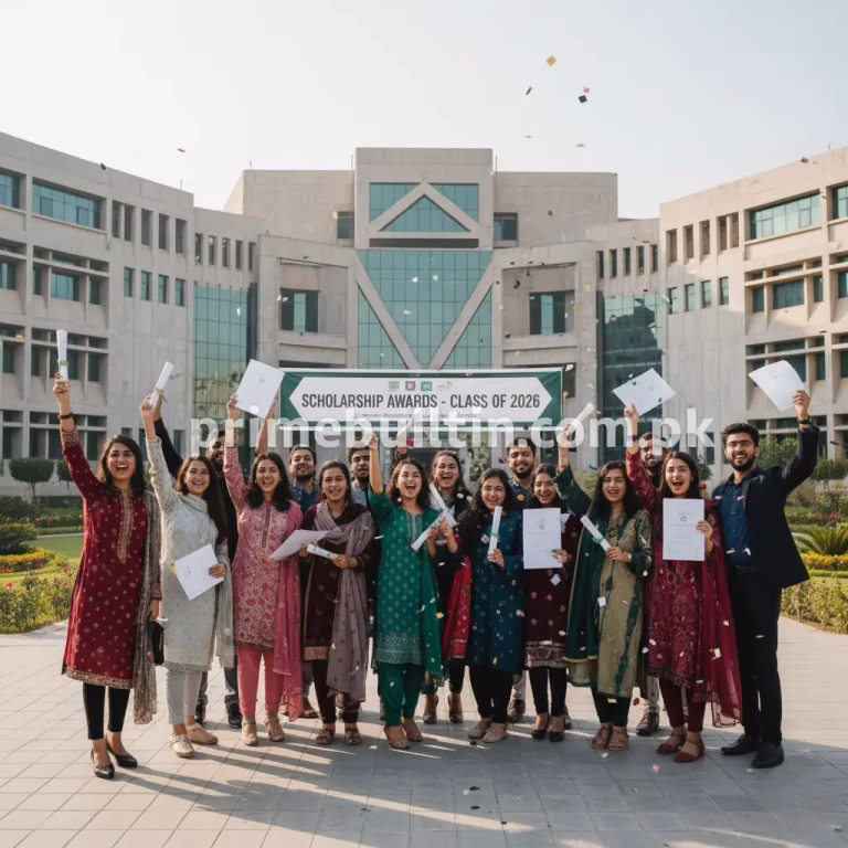 students in Pakistan receiving scholarship offers for 2026 university admissions