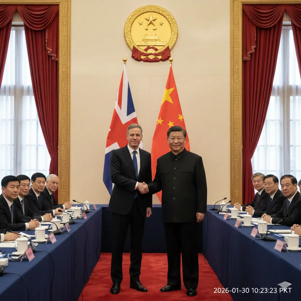 Keir Starmer meets Xi Jinping in Beijing for UK-China business and diplomatic talks