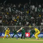 Pak vs Aus 2nd T20 cricket match action at Gaddafi Stadium Lahore between Pakistan and Australia