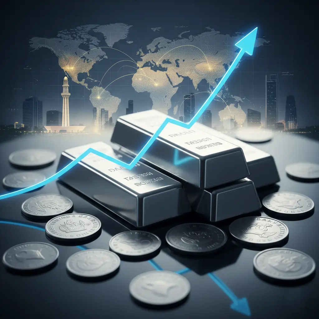 Silver price in Pakistan rising with global market trends and investment outlook